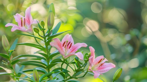 百合花清新美丽图片