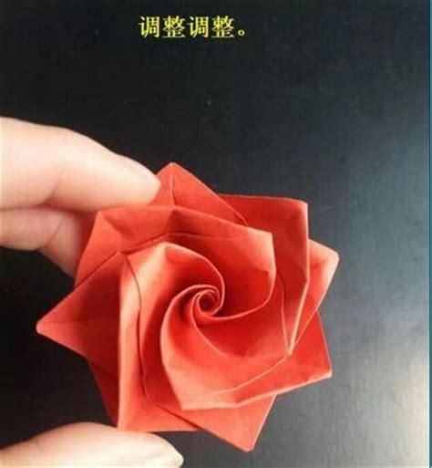 小制作折纸玫瑰花图片大全图解