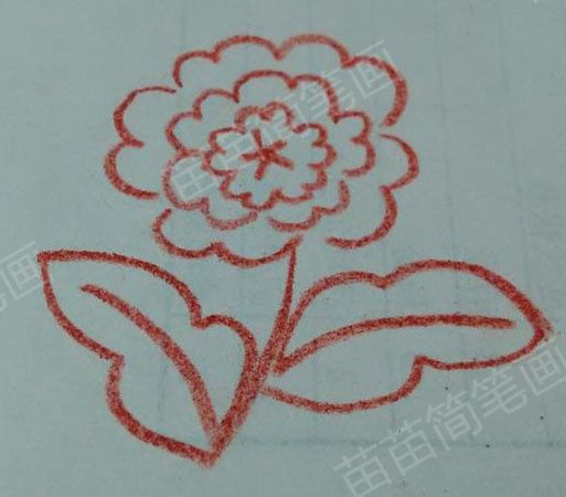 牡丹简笔画怎么画，牡丹简笔画简单画法