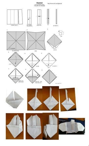 简单篮子怎么折纸 手工折纸大全-蒲城教育文学网