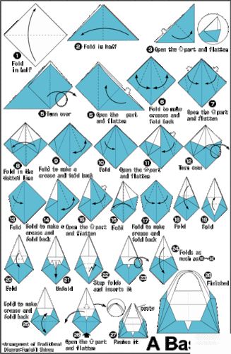 折纸盒小篮子纸盒的折纸方法
