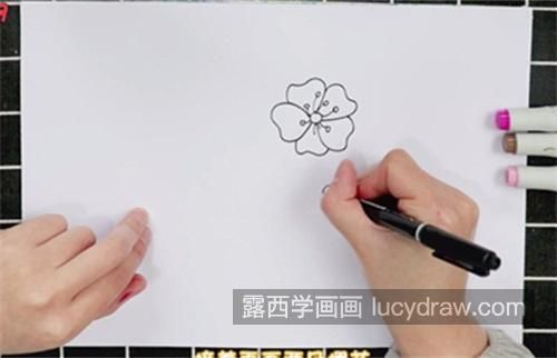 古风又漂亮樱花简笔画怎么画 简单又漂亮樱花简笔画画法