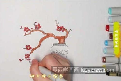 简单又好看梅花简笔画画法大全 古风仙气梅花简笔画怎么画