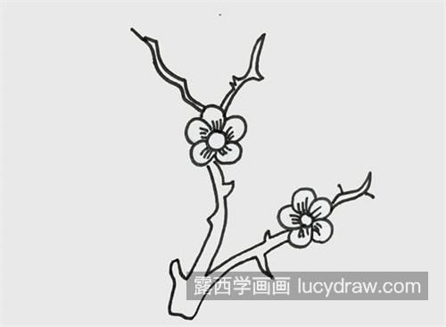 好看的梅花简笔画画法教学 最简单的梅花简笔画教程