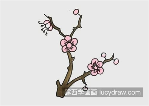 好看的梅花简笔画画法教学 最简单的梅花简笔画教程