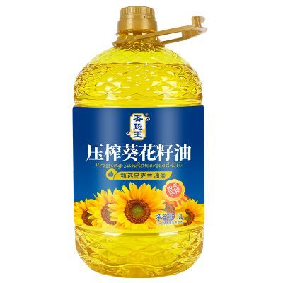 纯葵花籽油食用油乌克兰进口原料压榨一级植物油家用炒菜油家用 5000ml