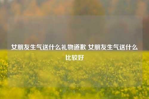 女朋友生气送什么礼物道歉 女朋友生气送什么比较好