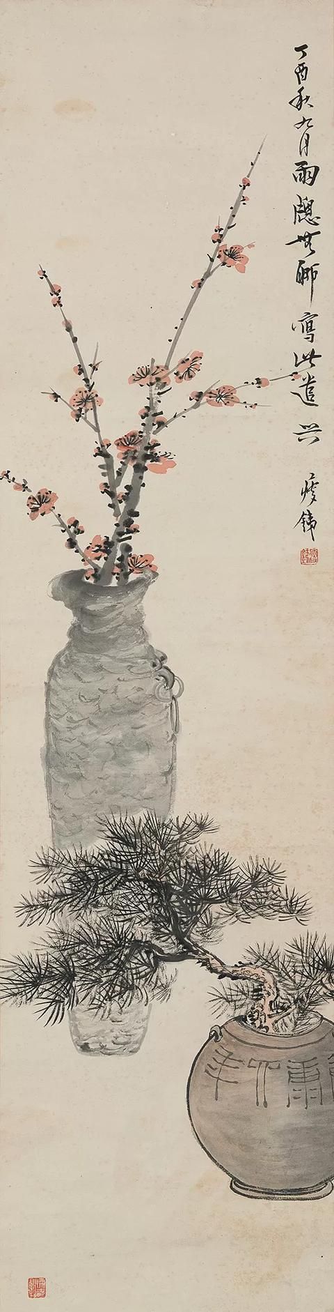 快过年了，看看文人画家笔下的插了梅花便过年