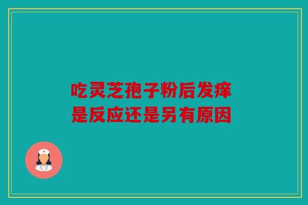 吃灵芝孢子粉后发痒 是反应还是另有原因