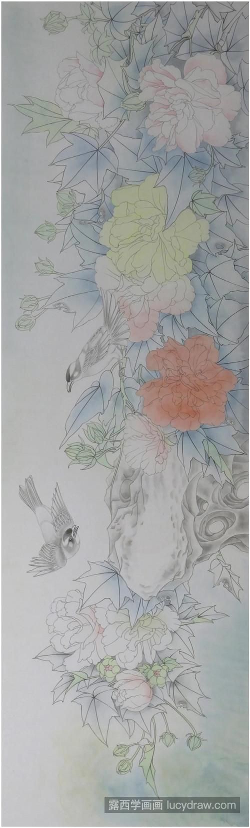 芙蓉花怎么画？详细的绘画过程是什么？